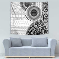 New Zealand White Maori Koru Simple Style Tapestry LT05 - Polynesian Pride