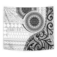 New Zealand White Maori Koru Simple Style Tapestry LT05 - Polynesian Pride