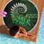 New Zealand Maori Koru Fern Beach Blanket Spiral Polynesian Style Green