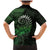 New Zealand Maori Koru Fern Family Matching Mermaid Dress and Hawaiian Shirt Spiral Polynesian Style Green