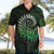 New Zealand Maori Koru Fern Hawaiian Shirt Spiral Polynesian Style Green