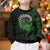 New Zealand Maori Koru Fern Kid Ugly Christmas Sweater Spiral Polynesian Style Green