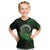 New Zealand Maori Koru Fern Kid T Shirt Spiral Polynesian Style Green