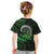 New Zealand Maori Koru Fern Kid T Shirt Spiral Polynesian Style Green