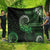 New Zealand Maori Koru Fern Quilt Spiral Polynesian Style Green