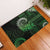 New Zealand Maori Koru Fern Rubber Doormat Spiral Polynesian Style Green