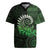 New Zealand Maori Koru Fern Rugby Jersey Spiral Polynesian Style Green