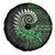 New Zealand Maori Koru Fern Spare Tire Cover Spiral Polynesian Style Green