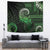 New Zealand Maori Koru Fern Tapestry Spiral Polynesian Style Green