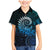 New Zealand Maori Koru Fern Family Matching Mermaid Dress and Hawaiian Shirt Spiral Polynesian Style Aqua Gradient