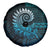 New Zealand Maori Koru Fern Spare Tire Cover Spiral Polynesian Style Aqua Gradient