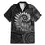 New Zealand Maori Koru Fern Family Matching Mermaid Dress and Hawaiian Shirt Spiral Polynesian Style Gray