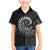 New Zealand Maori Koru Fern Family Matching Mermaid Dress and Hawaiian Shirt Spiral Polynesian Style Gray