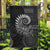 New Zealand Maori Koru Fern Garden Flag Spiral Polynesian Style Gray