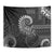 New Zealand Maori Koru Fern Tapestry Spiral Polynesian Style Gray