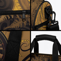 Personalised New Zealand Gold Darts Duffle Bag Maori Fern Curve Style LT05 - Polynesian Pride