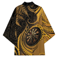 Personalised New Zealand Gold Darts Kimono Maori Fern Curve Style LT05 - Polynesian Pride