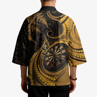 Personalised New Zealand Gold Darts Kimono Maori Fern Curve Style LT05 - Polynesian Pride