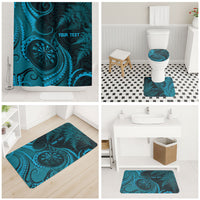 Personalised New Zealand Turquoise Darts Bathroom Set Maori Fern Curve Style LT05 - Polynesian Pride