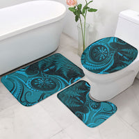 Personalised New Zealand Turquoise Darts Bathroom Set Maori Fern Curve Style LT05 - Polynesian Pride