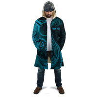 Personalised New Zealand Turquoise Darts Cloak Maori Fern Curve Style LT05 - Polynesian Pride
