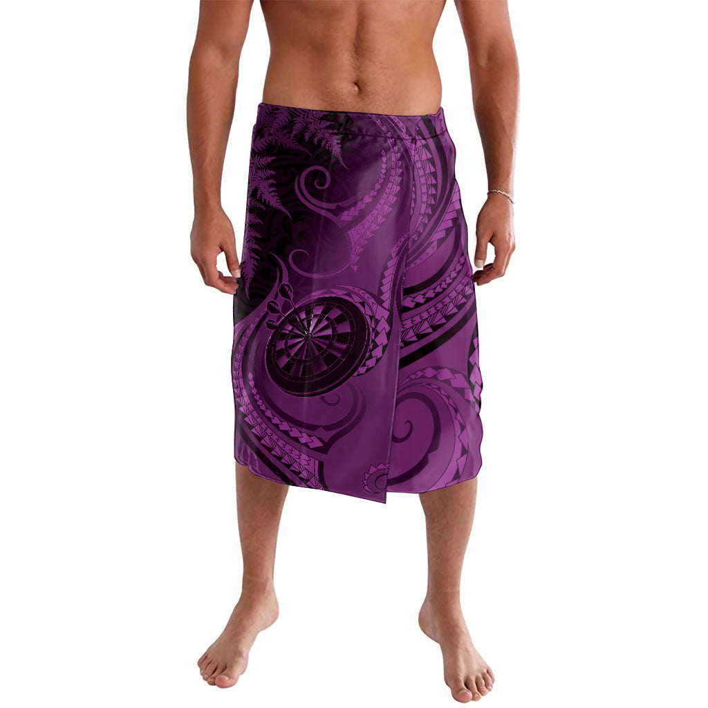New Zealand Purple Darts Lavalava Maori Fern Curve Style LT05 Purple - Polynesian Pride
