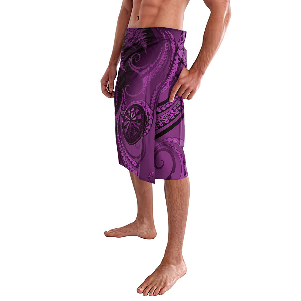 New Zealand Purple Darts Lavalava Maori Fern Curve Style LT05 - Polynesian Pride