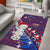 New Zealand Christmas Area Rug Haka Fern Santa Tiki Meri Kirihimete LT05 - Polynesian Pride