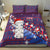 New Zealand Christmas Bedding Set Haka Fern Santa Tiki Meri Kirihimete LT05 - Polynesian Pride