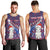 Personalized New Zealand Christmas Men Tank Top Haka Fern Santa Tiki Meri Kirihimete LT05 - Polynesian Pride