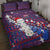 New Zealand Christmas Quilt Bed Set Haka Fern Santa Tiki Meri Kirihimete LT05 - Polynesian Pride