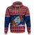 Guam Christmas Hoodie Guaman Seal Poinsettia Felis Pasgua LT05 Pullover Hoodie Red - Polynesian Pride