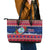 Guam Christmas Leather Tote Bag Guaman Seal Poinsettia Felis Pasgua LT05 - Polynesian Pride