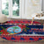 Guam Christmas Round Carpet Guaman Seal Poinsettia Felis Pasgua LT05 - Polynesian Pride