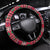 Personalized Guam Christmas Steering Wheel Cover Guaman Seal Poinsettia Felis Pasgua