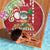 Hawaii Christmas Beach Blanket Funny Santa Claus Surf Mele Kalikimaka