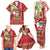 Personalised Hawaii Christmas Family Matching Tank Maxi Dress and Hawaiian Shirt Funny Santa Claus Surf Mele Kalikimaka