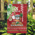 Hawaii Christmas Garden Flag Funny Santa Claus Surf Mele Kalikimaka