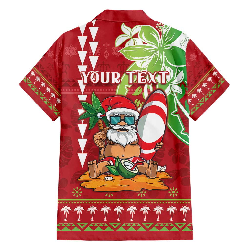 Personalised Hawaii Christmas Hawaiian Shirt Funny Santa Claus Surf Mele Kalikimaka LT05 - Polynesian Pride