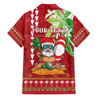 Personalised Hawaii Christmas Hawaiian Shirt Funny Santa Claus Surf Mele Kalikimaka LT05 - Polynesian Pride