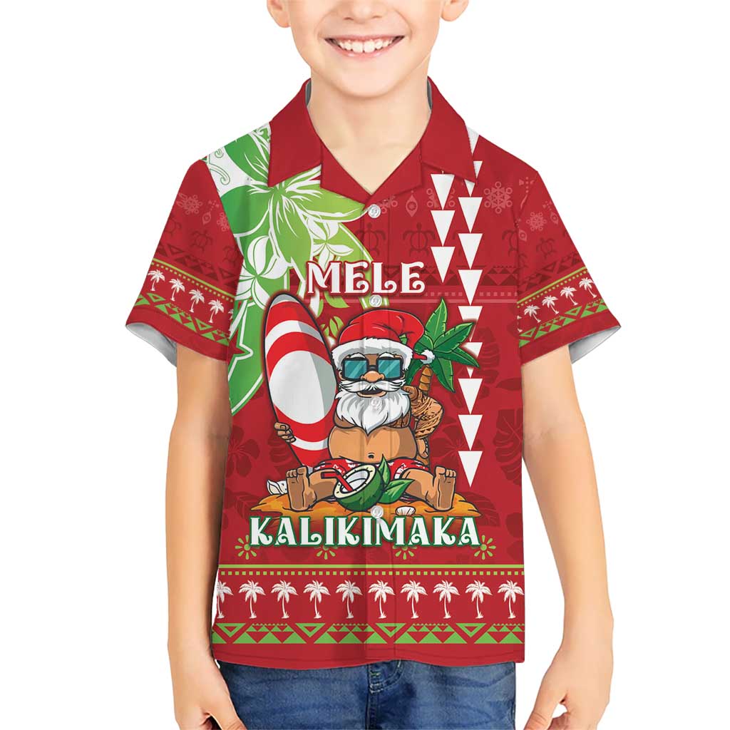 Personalised Hawaii Christmas Hawaiian Shirt Funny Santa Claus Surf Mele Kalikimaka LT05 - Polynesian Pride