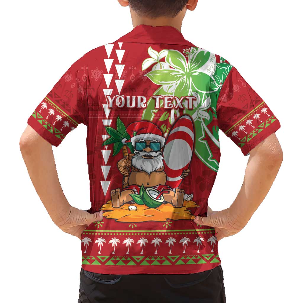 Personalised Hawaii Christmas Hawaiian Shirt Funny Santa Claus Surf Mele Kalikimaka LT05 - Polynesian Pride