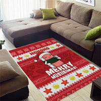Hawaii Funny Christmas Area Rug Spam Musubi Santa LT05 - Polynesian Pride