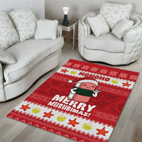 Hawaii Funny Christmas Area Rug Spam Musubi Santa LT05 - Polynesian Pride
