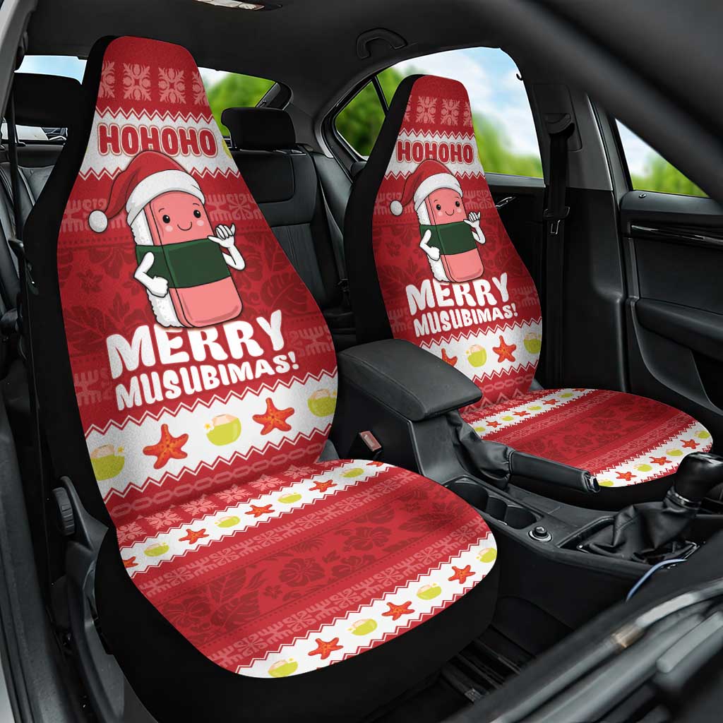 Hawaii Funny Christmas Car Seat Cover Spam Musubi Santa LT05 One Size Red - Polynesian Pride