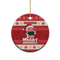 Hawaii Funny Christmas Ceramic Ornament Spam Musubi Santa LT05 - Polynesian Pride