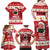 Hawaii Funny Christmas Family Matching Off Shoulder Maxi Dress and Hawaiian Shirt Spam Musubi Santa