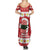 Hawaii Funny Christmas Family Matching Summer Maxi Dress and Hawaiian Shirt Spam Musubi Santa