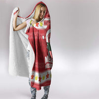 Hawaii Funny Christmas Hooded Blanket Spam Musubi Santa LT05 - Polynesian Pride