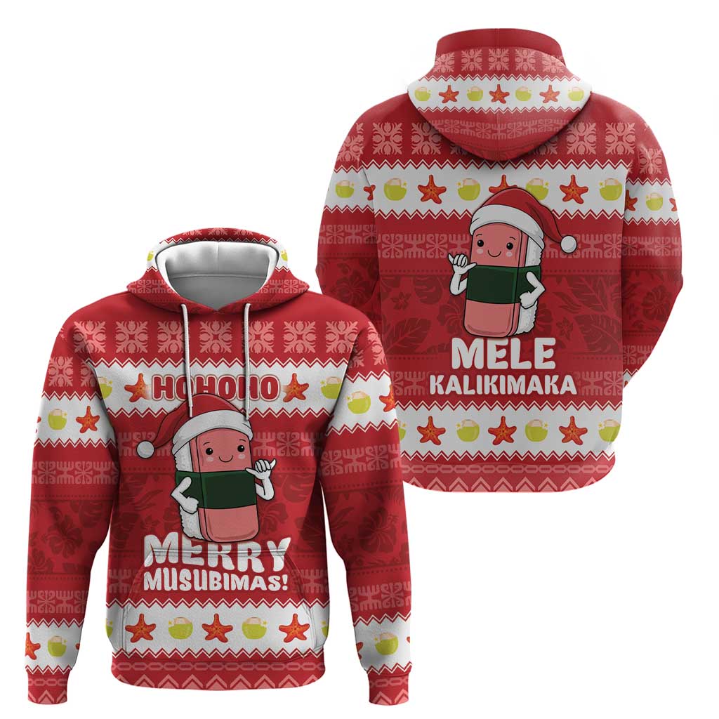 Hawaii Funny Christmas Hoodie Spam Musubi Santa LT05 - Polynesian Pride